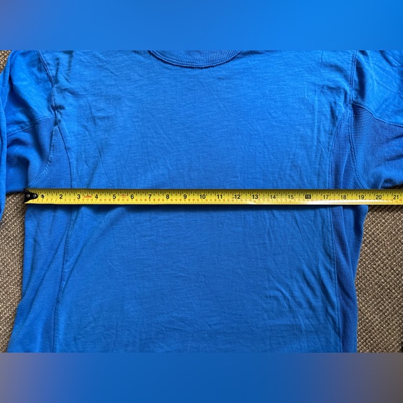 Aerie Blue Long Sleeve Boyfriend Tee Size XS - Picture 5 of 7